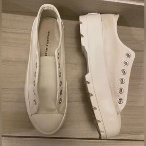 White Platform Sneakers